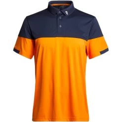 PEAK PERFORMANCE M PLAYER BLOCK POLO ORANGE FLARE-BLUE SH 22