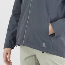 SALOMON COMET 2L WATERPROOF JKT EBONY/AO 22 -Magasin de matériel d'alpinisme 9 102627 comet 2l waterproof jkt ebony ao lc1581800 05