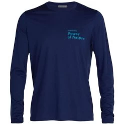 ICEBREAKER M TECH LITE II LS TEE POWER OF NATURE ROYAL NAVY 22