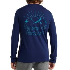 ICEBREAKER M TECH LITE II LS TEE POWER OF NATURE ROYAL NAVY 22 -Magasin de matériel d'alpinisme 9 102774 m tech lite ii ls tee power of nature royal navy ib0a59iq466 03