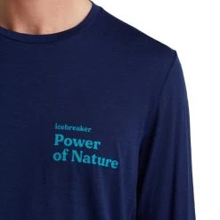 ICEBREAKER M TECH LITE II LS TEE POWER OF NATURE ROYAL NAVY 22 -Magasin de matériel d'alpinisme 9 102774 m tech lite ii ls tee power of nature royal navy ib0a59iq466 04