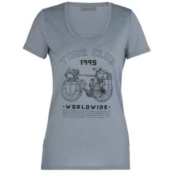 ICEBREAKER W TECH LITE SS SCOOP TOUR CLUB 1995 GRAVEL 21