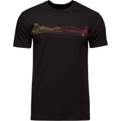 BLACK DIAMOND M DESERT LINES SS TEE BLACK 23