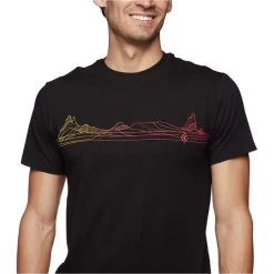 BLACK DIAMOND M DESERT LINES SS TEE BLACK 23 -Magasin de matériel d'alpinisme 9 105941 m desert lines ss tee black ap730228 0002 04