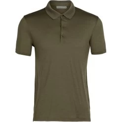 ICEBREAKER MERINO M TECH LITE II SS POLO LODEN 23