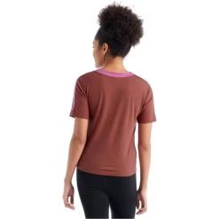 ICEBREAKER W ZONEKNIT SS TEE COSMIC/GRAPE/CB 22 -Magasin de matériel d'alpinisme 9 106028 w zoneknit ss tee cosmic grape cb ib0a59lj343 03