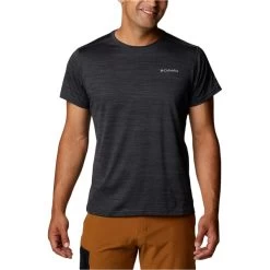 COLUMBIA ALPINE CHILL ZERO SHORT SLEEVE M BLACK HEATHER 22