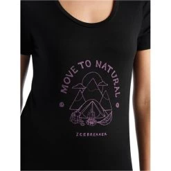 ICEBREAKER W TECH LITE II SS SCOOP TEE CANOPY CAMPE BLACK 22 -Magasin de matériel d'alpinisme 9 108120 w tech lite ii ss scoop tee canopy campe black ib0a56dx001 04