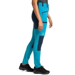 Haglöfs HAGLÖFS MID SLIM PANT WOMEN MAUI BLUE/TARN BLUE 22 -Magasin de matériel d'alpinisme 9 108585 mid slim pant women maui blue tarn blue 605168 4n5 05