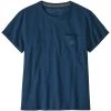 PATAGONIA W'S CLEAN CLIMB BLOOM POCKET RESPONSIBILI-TEE TIDEPOOL BLUE 23 -Magasin de matériel d'alpinisme 9 110710 w s clean climb bloom pocket responsibili tee tidepool blue 37601 tidb 01
