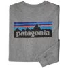 PATAGONIA M'S L/S P6 LOGO RESPONSIBILI-TEE GRAVEL HEATHER 23 -Magasin de matériel d'alpinisme 9 110722 m s l s p6 logo responsibili tee gravel heather 38518 glh 01