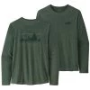 PATAGONIA M'S L/S CAP COOL DAILY GRAPHIC SHIRT '73 SKYLINE: PINYON GREEN X-DYE 23 -Magasin de matériel d'alpinisme 9 110820 m s l s cap cool daily graphic shirt 73 skyline pinyon green x dye 45190 skpx 01
