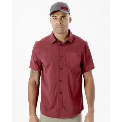 RAB MELLO SS SHIRT OXBLOOD RED MARL 22 -Magasin de matériel d'alpinisme 9 111586 mello ss shirt oxblood red marl qbs 01 or 03