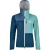 ORTOVOX 3L ORTLER JACKET W PETROL BLUE 23 -Magasin de matériel d'alpinisme 9 114606 3l ortler jacket w petrol blue 70616 pb 01