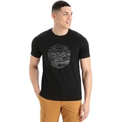 ICEBREAKER M TECH LITE II SS TEE PUM BLACK 23 -Magasin de matériel d'alpinisme 9 115997 m tech lite ii ss tee pum black ib0a56ka 001 02