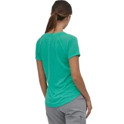 PATAGONIA W'S CAP COOL TRAIL SHIRT FRESH TEAL 22 -Magasin de matériel d'alpinisme 9 116705 24501 frtl 03