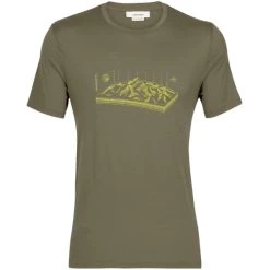 ICEBREAKER TECH LITE II SS TEE ALPS 3D M LODEN 23