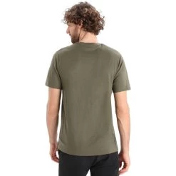 ICEBREAKER TECH LITE II SS TEE ALPS 3D M LODEN 23 -Magasin de matériel d'alpinisme 9 116752 tech lite ii ss tee alp m loden ib0a56ik 069 03
