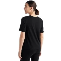ICEBREAKER W ZONEKNIT SS TEE BLACK 22 -Magasin de matériel d'alpinisme 9 117241 w zoneknit ss tee black ib0a59lj0011 03