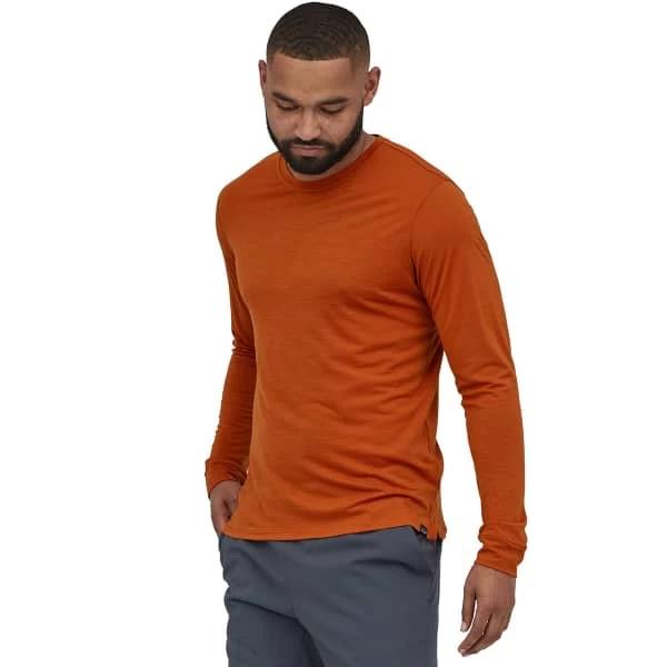 PATAGONIA M'S L/S CAP COOL MERINO SHIRT SANDHILL RUST 22 4 PATAGONIA M'S L/S CAP COOL MERINO SHIRT SANDHILL RUST 22 – Image 2