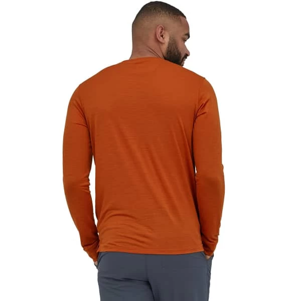 PATAGONIA M'S L/S CAP COOL MERINO SHIRT SANDHILL RUST 22 5 PATAGONIA M'S L/S CAP COOL MERINO SHIRT SANDHILL RUST 22 – Image 3