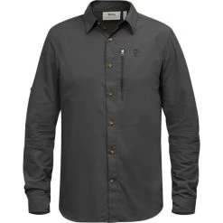 Fjallraven FJÄLLRÄVEN ABISKO HIKE SHIRT LS M DARK GREY 23