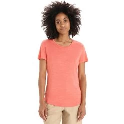 ICEBREAKER MERINO W SPHERE II SS TEE VIBRANT EARTH HTHR 23 -Magasin de matériel d'alpinisme 9 124860 ib0a56d3792 03