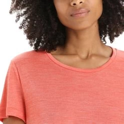 ICEBREAKER MERINO W SPHERE II SS TEE VIBRANT EARTH HTHR 23 -Magasin de matériel d'alpinisme 9 124860 ib0a56d3792 05