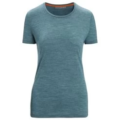 ICEBREAKER MERINO W SPHERE II SS TEE GREEN GLORY HTHR 23