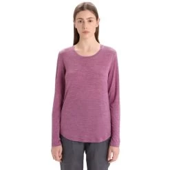 ICEBREAKER MERINO W SPHERE II LS TEE GO BERRY HTHR 23 -Magasin de matériel d'alpinisme 9 124864 ib0a56ej794 03