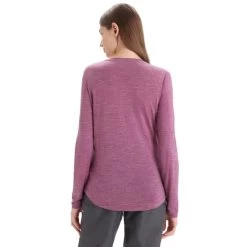 ICEBREAKER MERINO W SPHERE II LS TEE GO BERRY HTHR 23 -Magasin de matériel d'alpinisme 9 124864 ib0a56ej794 04