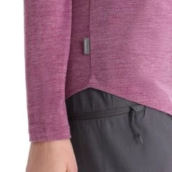 ICEBREAKER MERINO W SPHERE II LS TEE GO BERRY HTHR 23 -Magasin de matériel d'alpinisme 9 124864 ib0a56ej794 06