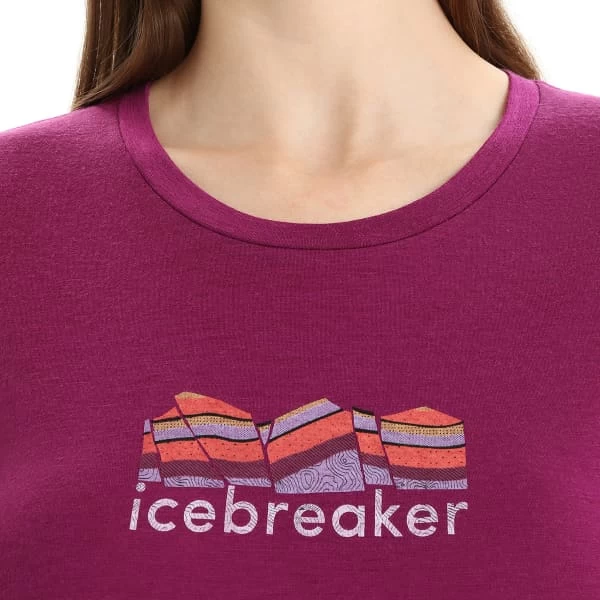 ICEBREAKER MERINO W TECH LITE II SS TEE MOUNTAIN GEOLOGY GO BERRY 23 7 ICEBREAKER MERINO W TECH LITE II SS TEE MOUNTAIN GEOLOGY GO BERRY 23 – Image 5