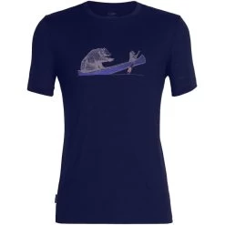 ICEBREAKER MERINO M TECH LITE II SS TEE CANOE COMPANIONS MIDNIGHT NAVY 23