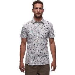 BLACK DIAMOND M SS SOLUTION SHIRT BIRCH-GYM HOLD PRINT 23