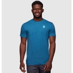 BLACK DIAMOND M BD MOUNTAIN BADGE SS TEE ASTRAL BLUE 23 -Magasin de matériel d'alpinisme 9 126441 m bd mountain badge ss tee astral blue ap730233 4002 03