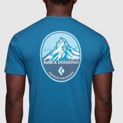 BLACK DIAMOND M BD MOUNTAIN BADGE SS TEE ASTRAL BLUE 23 -Magasin de matériel d'alpinisme 9 126441 m bd mountain badge ss tee astral blue ap730233 4002 04