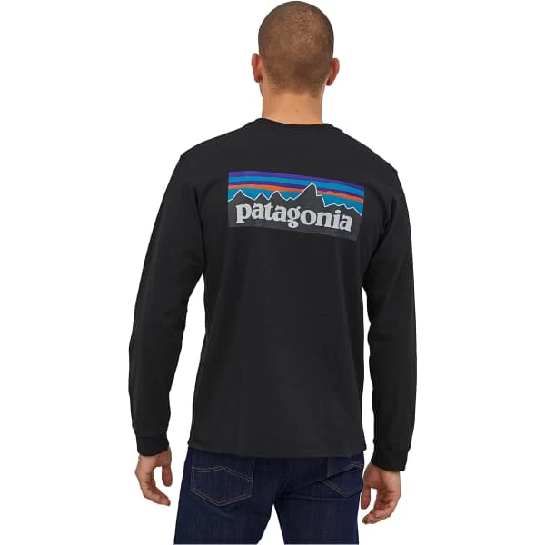 PATAGONIA M'S L/S P-6 LOGO RESPONSIBILI-TEE BLACK 23 4 PATAGONIA M'S L/S P-6 LOGO RESPONSIBILI-TEE BLACK 23 – Image 2