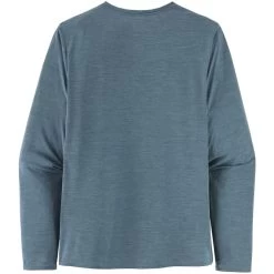 PATAGONIA M'S L/S CAP COOL DAILY GRAPHIC SHIRT LINE LOGO RIDGE STRIPE: LIGHT PLUME GREY X-DYE 23 -Magasin de matériel d'alpinisme 9 126850 45190 lipx 02