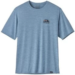 PATAGONIA M'S CAP COOL DAILY GRAPHIC SHIRT SKYLINE STENCIL: STEAM BLUE X-DYE 23