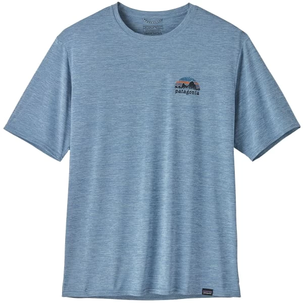 PATAGONIA M'S CAP COOL DAILY GRAPHIC SHIRT SKYLINE STENCIL: STEAM BLUE X-DYE 23 3 PATAGONIA M'S CAP COOL DAILY GRAPHIC SHIRT SKYLINE STENCIL: STEAM BLUE X-DYE 23