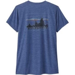 PATAGONIA W'S CAP COOL DAILY GRAPHIC SHIRT ‘73 SKYLINE: CURRENT BLUE X-DYE 23 -Magasin de matériel d'alpinisme 9 126858 45250 scbx 02