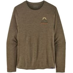 PATAGONIA M'S L/S CAP COOL DAILY GRAPHIC SHIRT SLOW GOING BASIN GREEN X-DYE 23