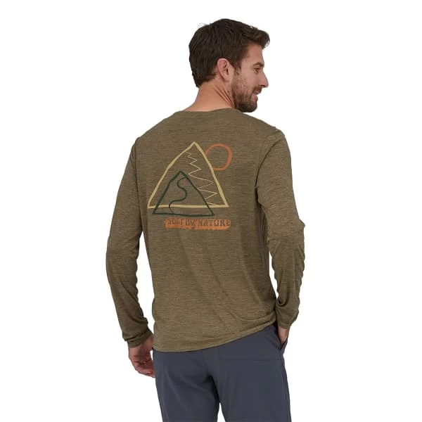 PATAGONIA M'S L/S CAP COOL DAILY GRAPHIC SHIRT SLOW GOING BASIN GREEN X-DYE 23 7 PATAGONIA M'S L/S CAP COOL DAILY GRAPHIC SHIRT SLOW GOING BASIN GREEN X-DYE 23 – Image 5