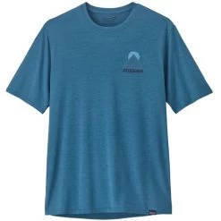 PATAGONIA M'S CAP COOL DAILY GRAPHIC SHIRT SLOW GOING WAVY BLUE X-DYE 23