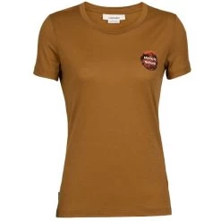 ICEBREAKER W TECH LITE II SS TEE NATURAL ALPS CLOVE 23