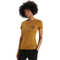 ICEBREAKER W TECH LITE II SS TEE NATURAL ALPS CLOVE 23 -Magasin de matériel d'alpinisme 9 128536 ib0a56kc556 03