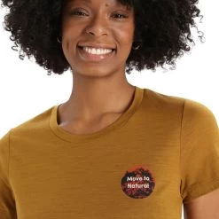 ICEBREAKER W TECH LITE II SS TEE NATURAL ALPS CLOVE 23 -Magasin de matériel d'alpinisme 9 128536 ib0a56kc556 04