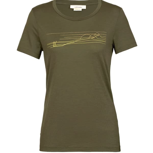 ICEBREAKER W TECH LITE II SS TEE SKI STRIPES LODEN 23 3 ICEBREAKER W TECH LITE II SS TEE SKI STRIPES LODEN 23