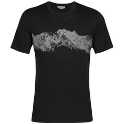 ICEBREAKER M TECH LITE II SS TEE REMARKABLE RANGE BLACK 23